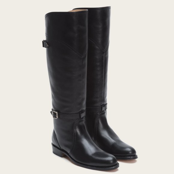 Frye Shoes - FRYE Dorado Riding Boot, Black Full Grain